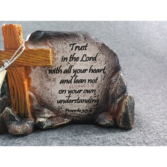 DWK Proverbs 3:5-6 Trust In The Lord Scripture Decorative Sign Plaque Religious - Picture 8 of 11